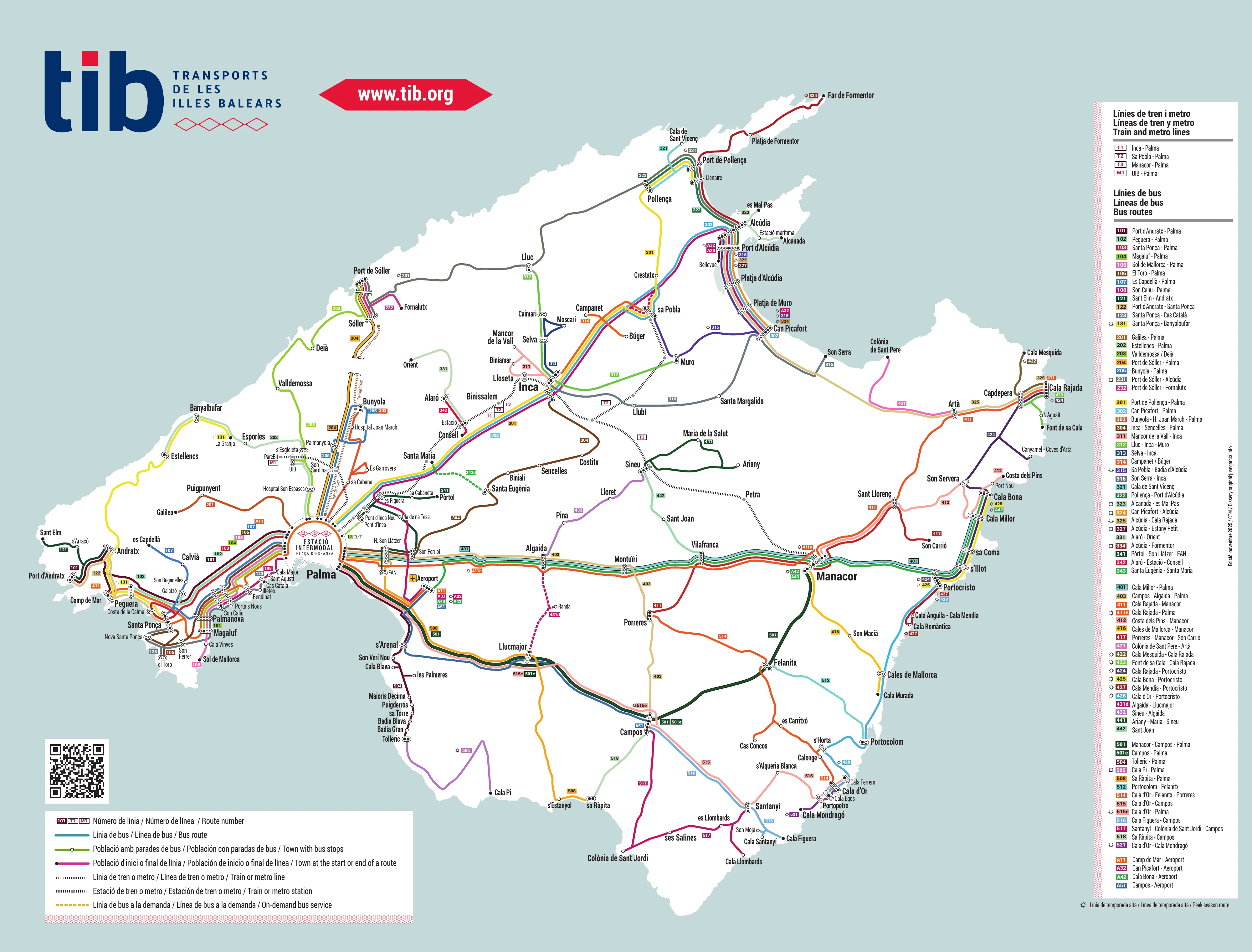 Palma de Mallorca maps and transport