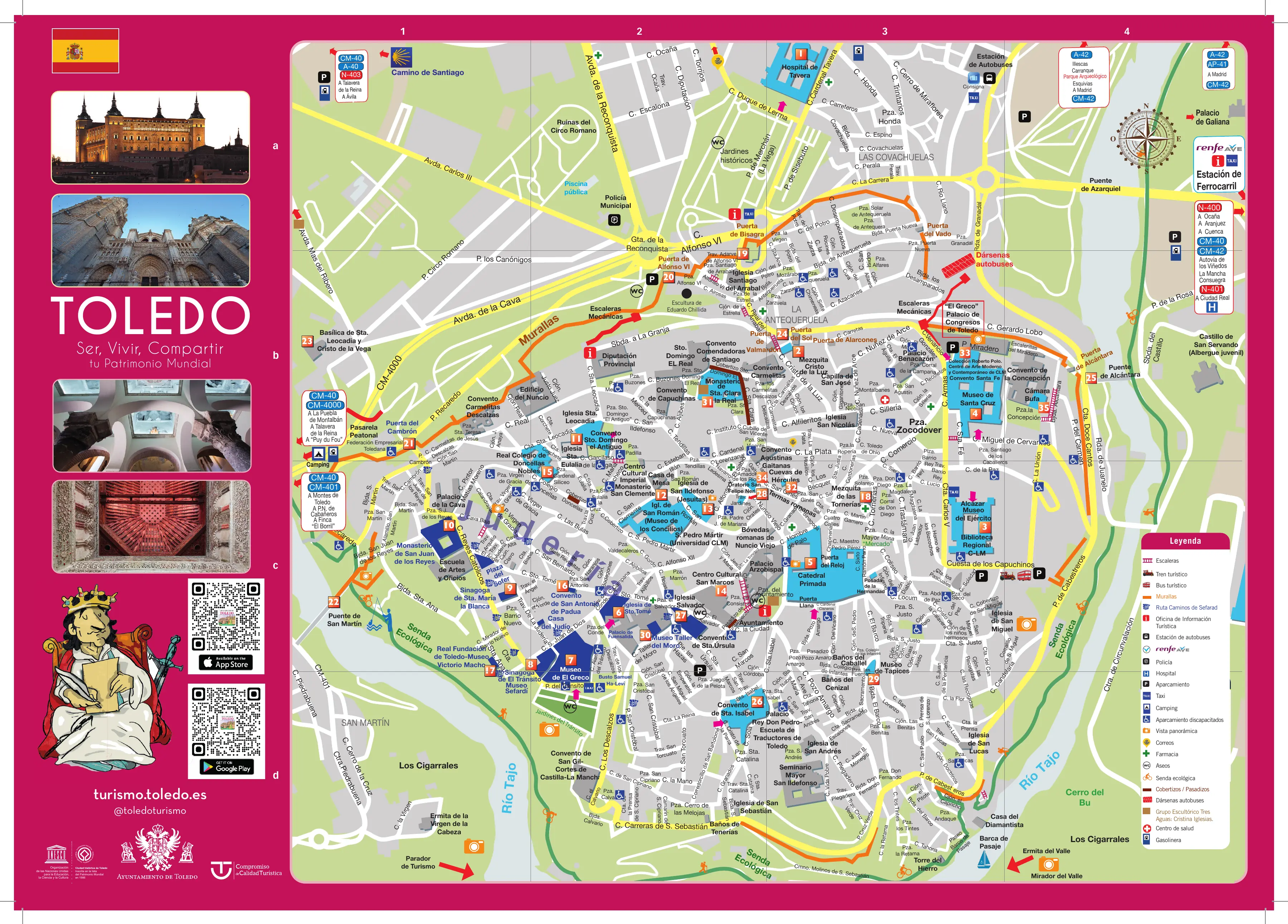 Toledo: planos y transporte